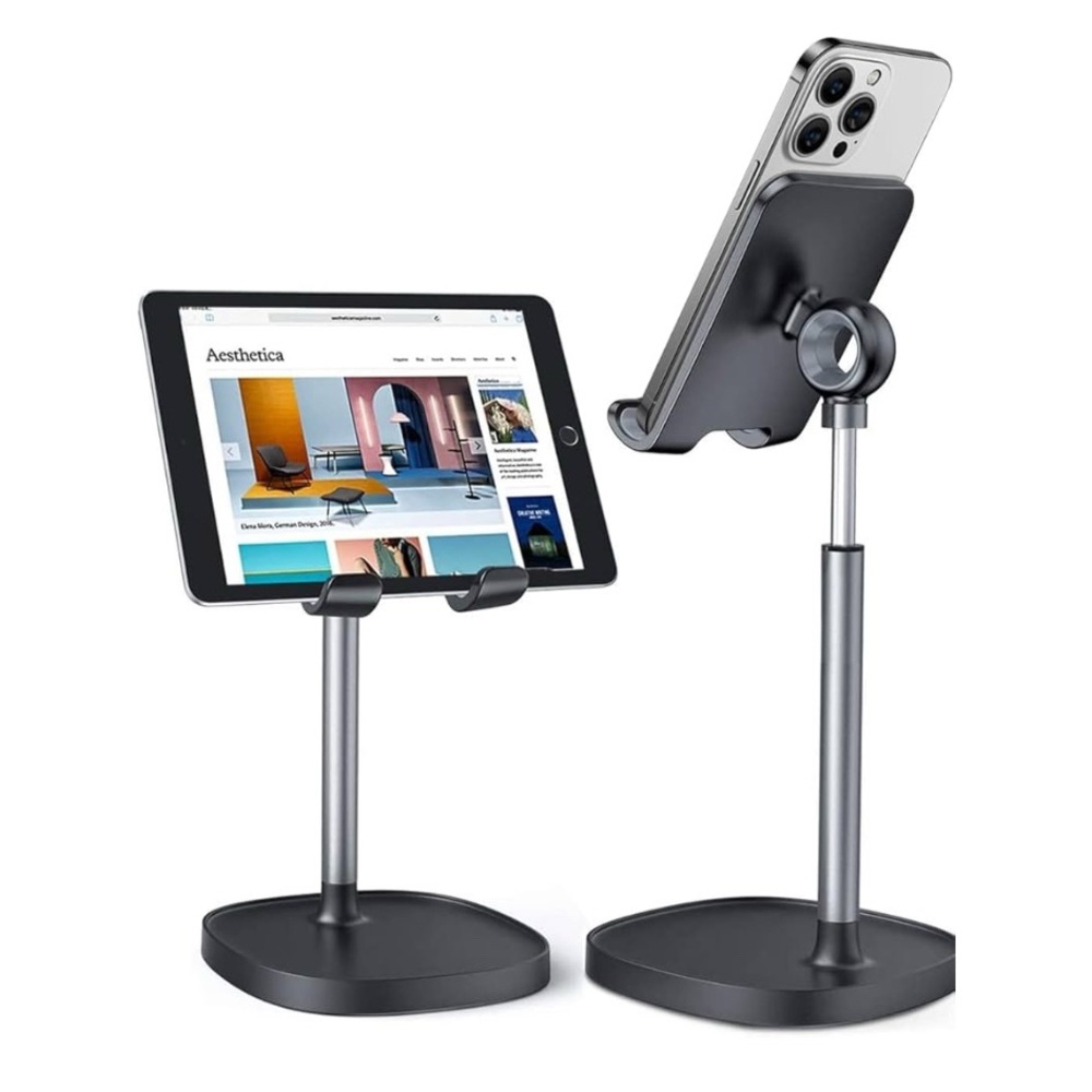 Adjustable Tablet and Phone Stand - Black